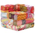 vidaXL Modulárna taburetka, patchwork, látka