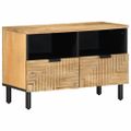 VidaXL TV skrinka Hnedá 70x33x46 cm Masívne drevo Mango