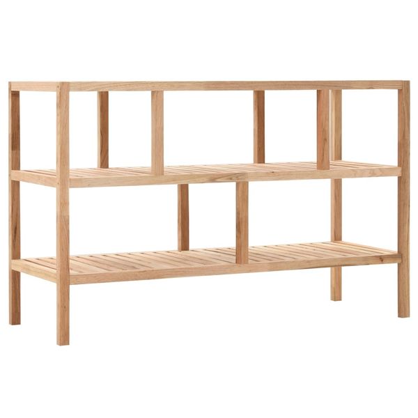 vidaXL Poličkový regál do kúpeľne z orechového dreva 100x40x65 cm