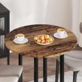 vidaXL Vrchná doska Ø 80 x 1,5 cm Okrúhly Kompozitné drevo Staré drevo