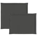 vidaXL Sedadlové a zadné vankúše Polyester Antracitová 47 x 45 x 2 cm