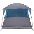 vidaXL Rodinný stan Modrá a šedá 435 x 255 x 216 cm Polyester a oceľ