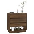 vidaXL Komoda hnedý dub 70x41x75 cm spracované drevo