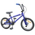 vidaXL BMX Bicykel 18 Palcov pre 7-10 rokov Tmavomodrá