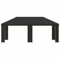 vidaXL Záhradný altánok 6 x 3 m Antracitová Polyester a oceľ 190 gsm