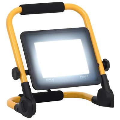 vidaXL LED reflektor s rukoväťou 50 W studené biele svetlo
