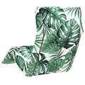 vidaXL Skladacie ležadlo s listovým vzorom 175x54x8,5 cm, oxfordská látka