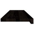 vidaXL Schodiskové stupne 16 ks hnedočierná 90x30x2 cm dubový masív