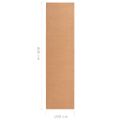 vidaXL Koberec behúň BCF béžový 100x400 cm