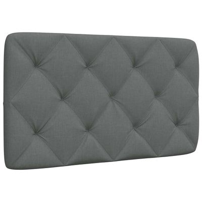 vidaXL Vankúš na čelo postele tmavosivý 80 cm látka