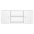 vidaXL TV skrinka biela 100x35x40 cm spracované drevo