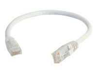 Patch kábel - RJ-45 (M) do RJ-45 (M) - 30 cm - UTP - CAT 6 - lisovaný, prevedenie bez hrbolčekov, licna - biela