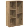 vidaXL Knižnica dub artisan 50x25x80 cm kompozitné drevo