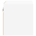 vidaXL TV nástenné skrinky s LED svetlami 2 ks biele 30x28,5x30 cm