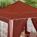 vidaXL Prístrešok na párty 195 x 195 x 245 cm Tehlová Oxfordská látka