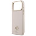 Puzdro Guess pre iPhone 17 Pro Max HC MAGSAFE PU S GRAINED PU STRASS LOGO ružové