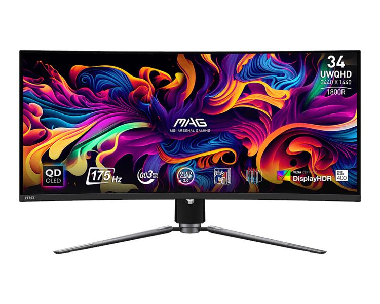 MSI MAG/341CQP/34''/QD-OLED/wQHD/175Hz/0,03ms/Čierna/3R