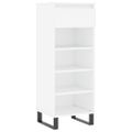 vidaXL Botník biely 40x36x105 cm spracované drevo