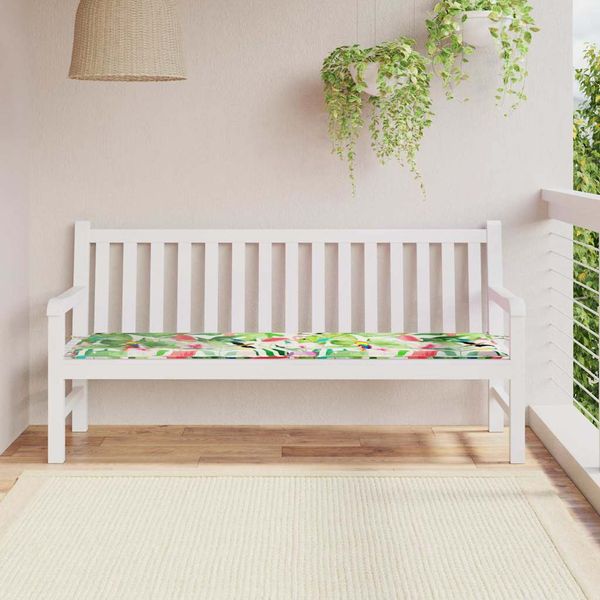 vidaXL Podložka na lavičku Viacfarebný 150 x 50 x 3 cm Oxfordská látka