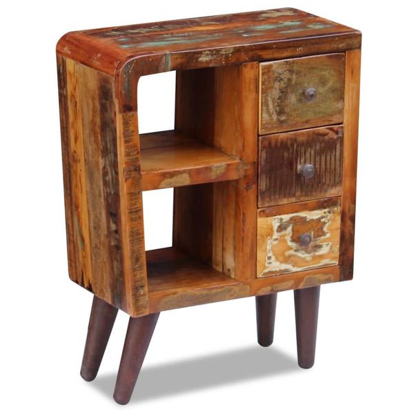 vidaXL Komoda, recyklovaný masív 60x30x80 cm