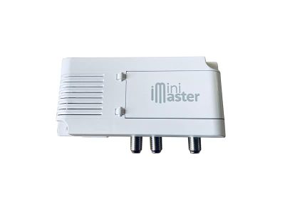 Anténny zosilňovač Emme Esse 82779G Minimaster, 1x VHF, 2x UHF, 1x out, 34 dB, 5G LTE filter, domový