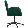 vidaXL Otáčacie stoličky k stolu 4 ks 54 x 55 x 90 cm Tmavozelená