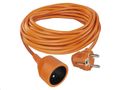 Predlžovací kábel EMOS P01110 spojka 10 m / 1 zásuvka / oranžový / PVC / 250 V / 1,5 mm2