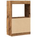 vidaXL Vysoká skrinka staré drevo 63x33x100 cm kompozitné drevo