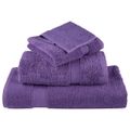 vidaXL Prémiové osušky SOLUND 4 ks fialové 100x150 cm 600 g/m2