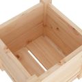 vidaXL Záhradné kvetináče 2 ks 31x31x31 cm, borovicový masív