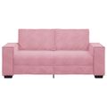 vidaXL 2-miestna pohovka ružová 180x78x84 cm zamatová