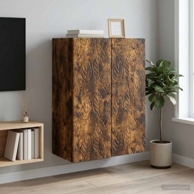 vidaXL Nástenná skrinka 66 x 34,5 x 90 cm Kompozitné drevo Dymový dub