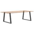 vidaXL Nohy k jedálenskému stolu v tvare V, 2 ks, antracitové, 100 x (72-73,3) cm, oceľ