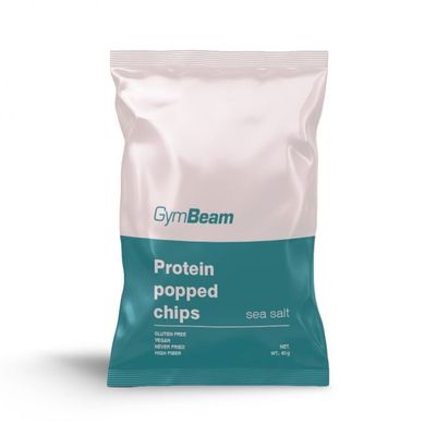 Proteínové chipsy - GymBeam, morská soľ, 40 g