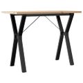 vidaXL Jedálenský stolík v tvare Y 100x50x75,5 cm borovica a oceľ