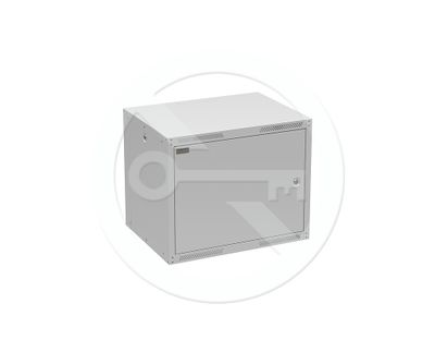 Rozvádzač nástenný GrandN Duo 9U 450mm, dvere plech, RAL7035, GrandND-9U-645-21-G