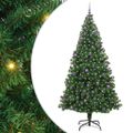 vidaXL Umelý vianočný stromček Zelená 240 cm PVC a Oceľ a Plast