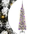 vidaXL Umelý vianočný stromček Biela 120 cm PVC, kov a plast