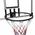 vidaXL Basketbalová doska priehľadná 90x60x2,5 cm polykarbonát