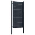 vidaXL Plotová brána PVC a oceľ 100x164 cm antracitová