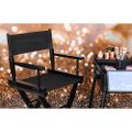 Drevené kozmetické kreslo Beautylushh 25414, čierne Dřevěné kosmetické křeslo Beautylushh 25414, černé