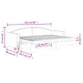 vidaXL Rozkladacia denná posteľ s matracmi bledosivá 80x200 cm látka