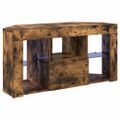 vidaXL Rohový LED TV kabinet 100 x 40 x 50 cm Dymová dub
