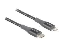 Kábel Lightning - USB-C s pínmi (male) do Lightning s pínmi (male) - 50 cm - šedá