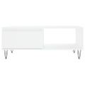 vidaXL Konferenčný stolík biely 90x60x35 cm kompozitné drevo