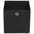 vidaXL Úložné boxy, 4 ks, netkaná textília, 32x32x32 cm, čierne