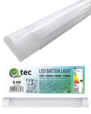 Q-36B 45W LED BATTEN LIGHT podlinkové svetlo - biele QTEC 150cm