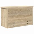 vidaXL Vešiak na stenu Nástenná montáž Sonoma dub 50 x 20 x 30 cm