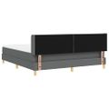 vidaXL Posteľ s pružinovým rámom Tmavo šedá 200 x 180 cm látka
