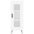 vidaXL Komoda lesklá biela 34,5x34x90 cm spracované drevo